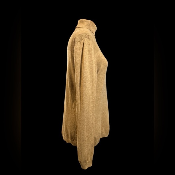 Talbots Classic Camel Turtleneck Sweater - Picture 3 of 6